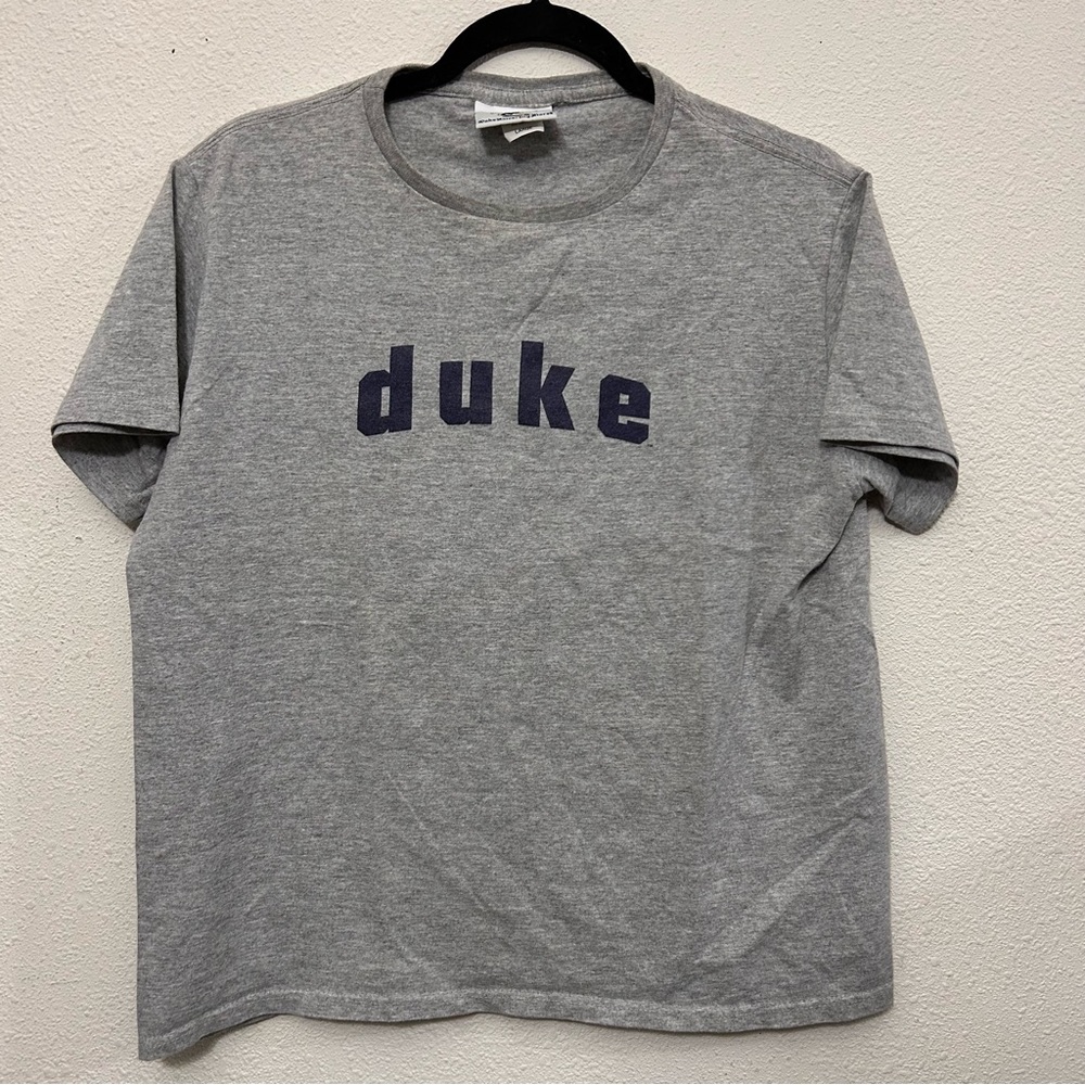 Duke University Short Sleeves Cropped Style Tee Shirt Large